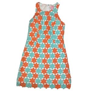 Lilly Pulitzer Pearl Shift Dress in Sunset Orange